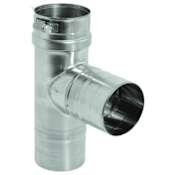DuraVent 3" Inner Diameter - FasNSeal AL29-4C Special Gas Vent Pipe - Single Wall - Standard Tee Stainless Steel
