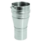 DuraVent 4" Inner Diameter - FasNSeal AL29-4C Special Gas Vent Pipe - Single Wall - 4" to 5" Tappered Increaser Stainless Steel