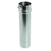 DuraVent 3" Inner Diameter - FasNSeal AL29-4C Special Gas Vent Pipe - Single Wall - 36" Pipe Length Stainless Steel