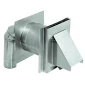 DuraVent 5" Inner Diameter - FasNSeal AL29-4C Special Gas Vent Pipe - Single Wall - Standard Wall Mount Kit Stainless Steel
