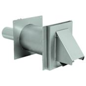 DuraVent 3" Inner Diameter - FasNSeal AL29-4C Special Gas Vent Pipe - Single Wall - 18" Wall Thimble with Termination Damper Stainless Steel