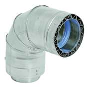 DuraVent 88 Degree Double Wall Elbow for 6 Inch Inner Diameter Vent Pipe From the FasNSeal Series Stainless Steel
