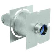 DuraVent 8 Inch Wall Thimble with Double Wall Construction and Adjustable Vent Length From the FasNSeal Series Stainless Steel