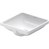 Duravit Starck 3 18-1/4" Rectangular Ceramic Undermount Bathroom Sink with Overflow and White