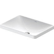Duravit D-Neo 23-5/8" Rectangular Ceramic Drop In Bathroom Sink White