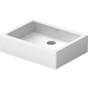 Duravit Vero 19-5/8" Rectangular Ceramic Vessel Bathroom Sink White / Ground