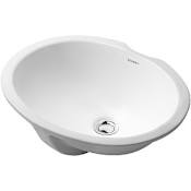 Duravit Design Classics 18-1/8" Oval Ceramic Undermount Bathroom Sink with Overflow and White