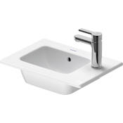 Duravit ME by Starck 11-3/4" Rectangular Ceramic Wall Mounted Bathroom Sink with Single Faucet Hole White