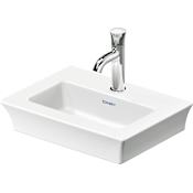 Duravit White Tulip 17-3/4" Rectangular Ceramic Wall Mounted Bathroom Sink with Single Faucet Hole White