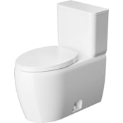 Duravit Collection One 1.28 GPF One Piece Round Toilet with Left Hand Lever High Gloss White