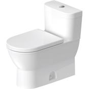 Duravit Darling New 1.28 GPF One Piece Elongated Toilet with Top Flush Button - Less Seat White