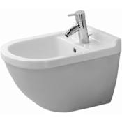 Duravit Starck 3 Wall Mounted Bidet - Less Faucet White