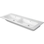 Duravit ME by Starck 51-1/8" Rectangular Ceramic Wall Mounted Bathroom Sink with Overflow White