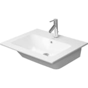 Duravit ME by Starck 25" Ceramic Vanity Top with 0 Faucet Holes White