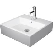 Duravit Vero 100-1/2" Rectangular Ceramic Vessel Bathroom Sink with Single Faucet Hole White