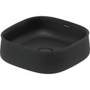 Duravit Zencha 16-1/2" Rectangular Ceramic Vessel Bathroom Sink Matte Anthracite