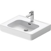 Duravit Soleil by Starck 23-5/8" Rectangular Ceramic Wall Mounted Bathroom Sink with Overflow and Single Faucet Hole White