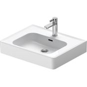 Duravit Soleil by Starck 23-5/8" Rectangular Ceramic Wall Mounted Bathroom Sink with Overflow and Single Faucet Hole White