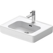 Duravit Soleil by Starck 22" Rectangular Ceramic Vessel Bathroom Sink with Overflow and Single Faucet Hole White