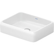 Duravit Qatego 19-5/8" Rectangular Ceramic Vessel Bathroom Sink White