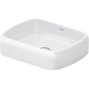 Duravit Qatego 19-5/8" Rectangular Ceramic Vessel Bathroom Sink White