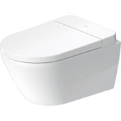 Duravit D-Neo 0.8 / 1.28 GPF Dual Flush Wall Mounted One Piece Round Toilet HygieneGlaze White