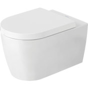 Duravit ME by Starck 0.8 / 1.28 GPF Dual Flush Wall Mounted One Piece Elongated Toilet White Satin Matte