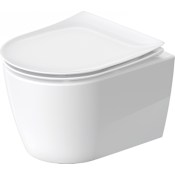 Duravit Soleil by Starck 0.8 / 1.28 GPF Dual Flush Wall Mounted One Piece Elongated Toilet HygieneGlaze White