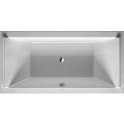 Duravit Starck 71" Drop In Acrylic Soaking Tub with Center Drain and Overflow White