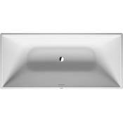 Duravit DuraSquare 73" Free Standing Resin Soaking Tub with Center Drain and Overflow White