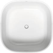 Duravit Zencha 49" Free Standing Acrylic Soaking Tub with Center Drain and Overflow White