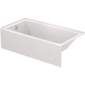 Duravit Duravit No.1 60" Three Wall Alcove Acrylic Soaking Tub with Left Drain and Overflow White