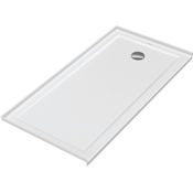 Duravit Architec 60" x 30" Rectangular Shower Base with Single Threshold and Right Drain White