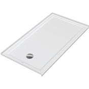 Duravit Architec 60" x 32" Rectangular Shower Base with Single Threshold and Left Drain White