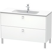 Duravit Brioso 48" Single Wall Mounted Vanity Cabinet - Less Vanity Top Matte White