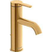 Duravit C.1 1.2 GPM Single Hole Bathroom Faucet with Pop-Up Drain Assembly Brushed Gold