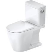 Duravit D-Neo 1.28 GPF Two Piece Elongated Toilet with Right Hand Lever White