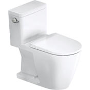 Duravit D-Neo 1.28 GPF One Piece Elongated Toilet with Left Hand Lever White