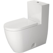 Duravit ME by Starck 1.28 GPF Elongated Toilet with Push Button Flush - Seat Included White