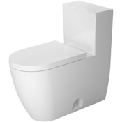 Duravit ME by Starck 1.28 GPF Elongated Toilet with Left Hand Lever - Seat Included White