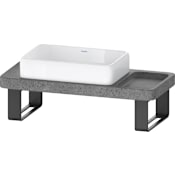 Duravit Qatego 39-3/8" Rectangular Ceramic Console Bathroom Sink with Overflow and White