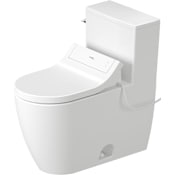 Duravit Soleil by Starck 1.28 GPF One Piece Elongated Toilet with Left Hand Lever - Bidet Seat Included White