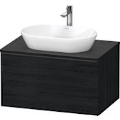 Duravit D-Neo 32" Single Wall Mounted Vanity Cabinet - Less Vanity Top Black Oak