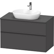 Duravit D-Neo 40" Single Wall Mounted Vanity Cabinet - Less Vanity Top Matte Graphite