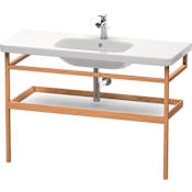 Duravit DuraStyle 44-7/8" Rectangular Hardwood Console Bathroom Sink with Single Faucet Hole European Oak