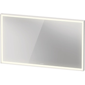 Duravit L-Cube 47-1/4"W x 27-1/2"H Rectangular Flat Framed Wall Mounted Bathroom Mirror with LED Lighting White