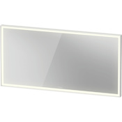 Duravit L-Cube 55-1/8"W x 27-1/2"H Rectangular Flat Framed Wall Mounted Bathroom Mirror with LED Lighting White