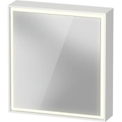 Duravit L-Cube 25-5/8" x 27-1/2" Lighted Framed Single Door Medicine Cabinet White