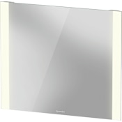 Duravit Light and Mirror 31-1/2"W x 27-1/2"H Rectangular Flat Frameless Wall Mounted Bathroom Mirror with LED Lighting White
