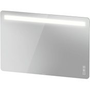 Duravit Luv 47-1/4"W x 31-1/2"H Rectangular Flat Frameless Wall Mounted Bathroom Mirror with LED Lighting White